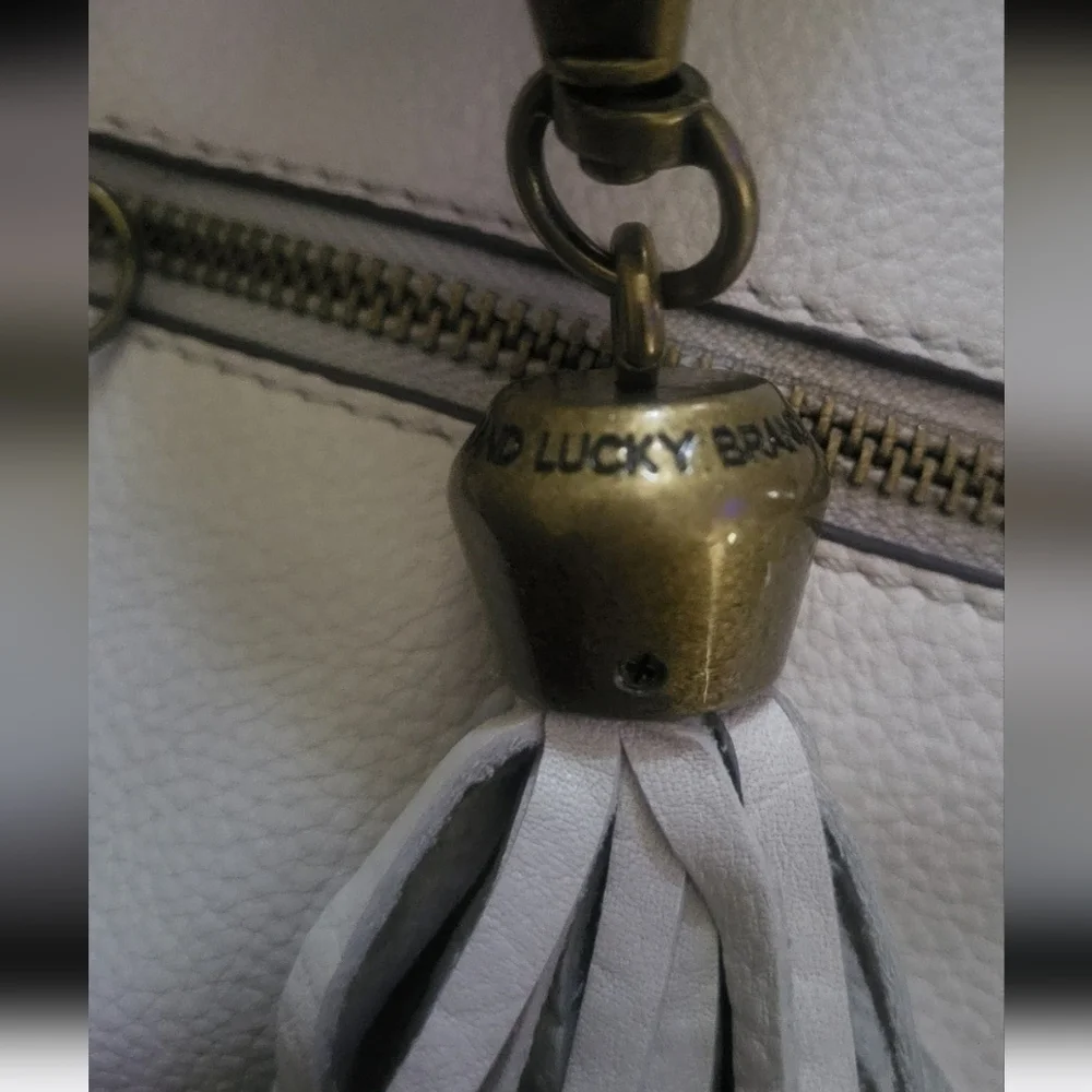 Lucky Brand women's handbag off white leather size medium - Picture 3 of 6